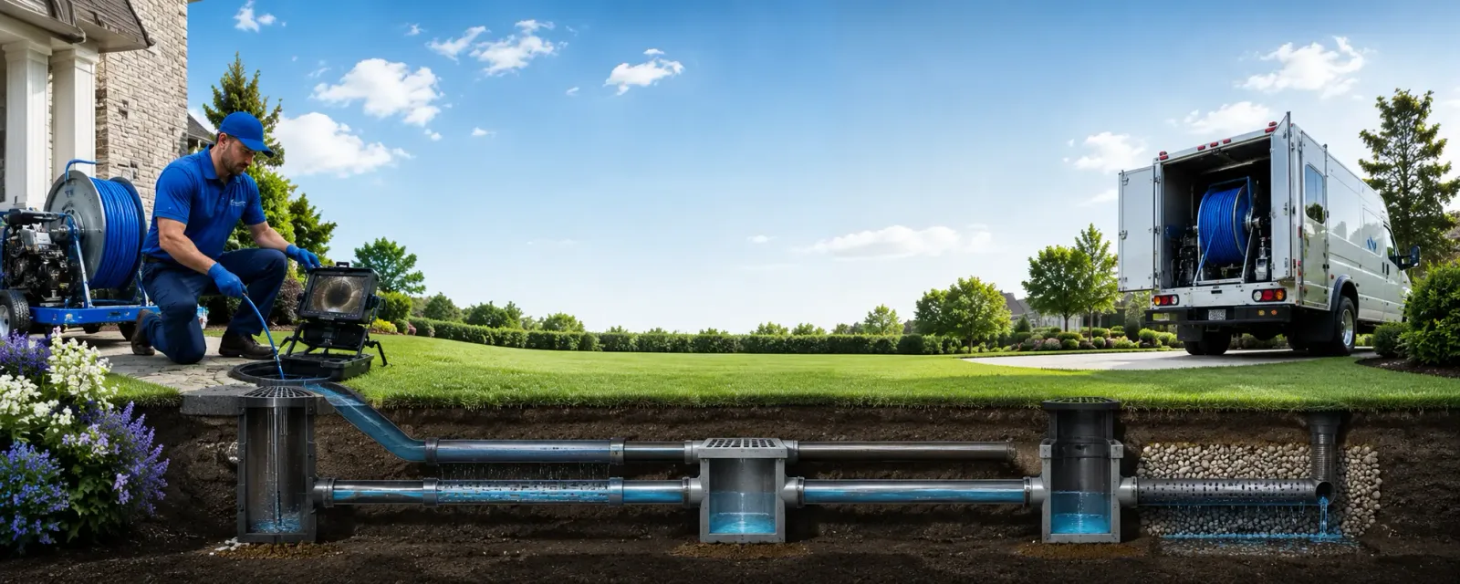 Outdoor drain cleaning information for Wren, OH